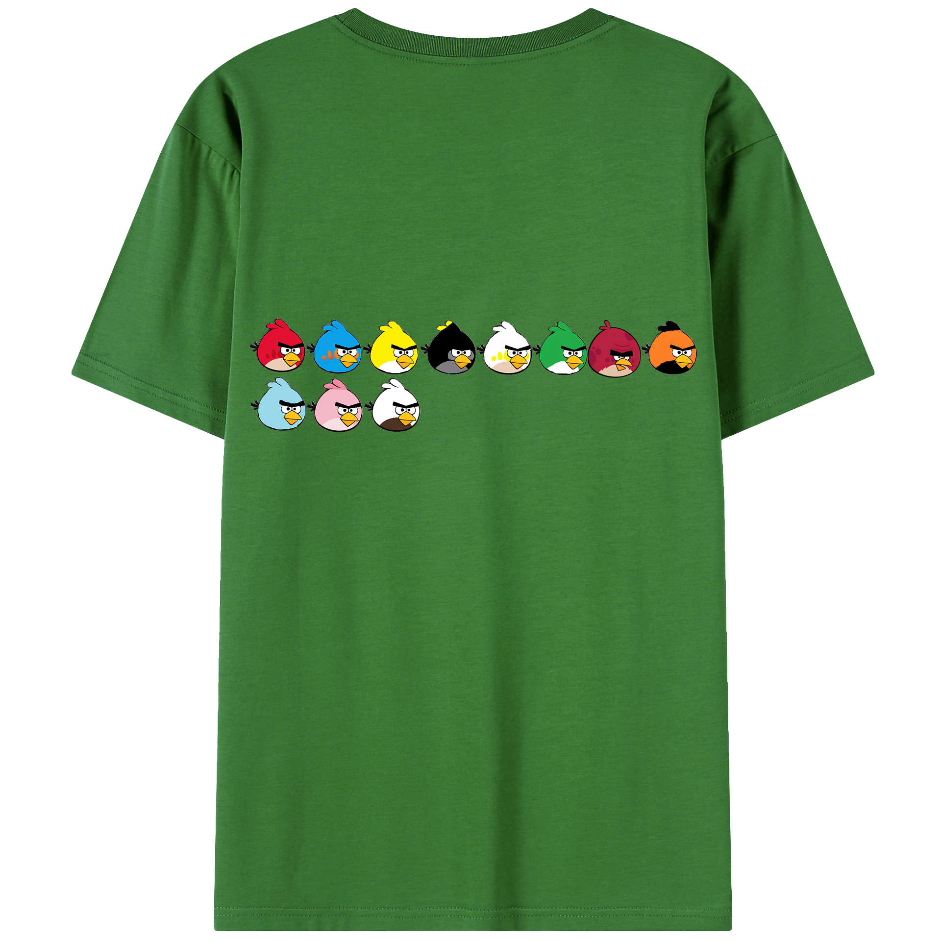 （画像用） Angry Birds アングリーバード レディース半袖Tシャツ(バックプリント)